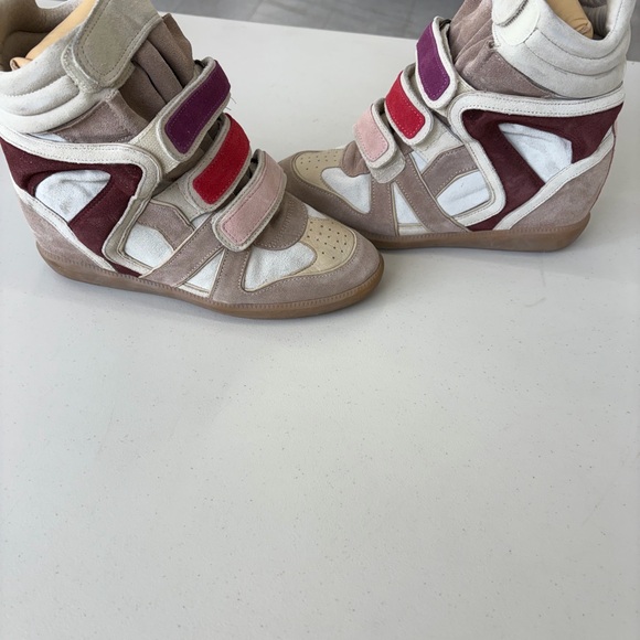 Isabel Marant Women's Sneakers with Red and Purple Accents - Picture 2 of 6